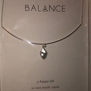 Dogeared “BALANCE” SILVER Mother of Pearl Necklace